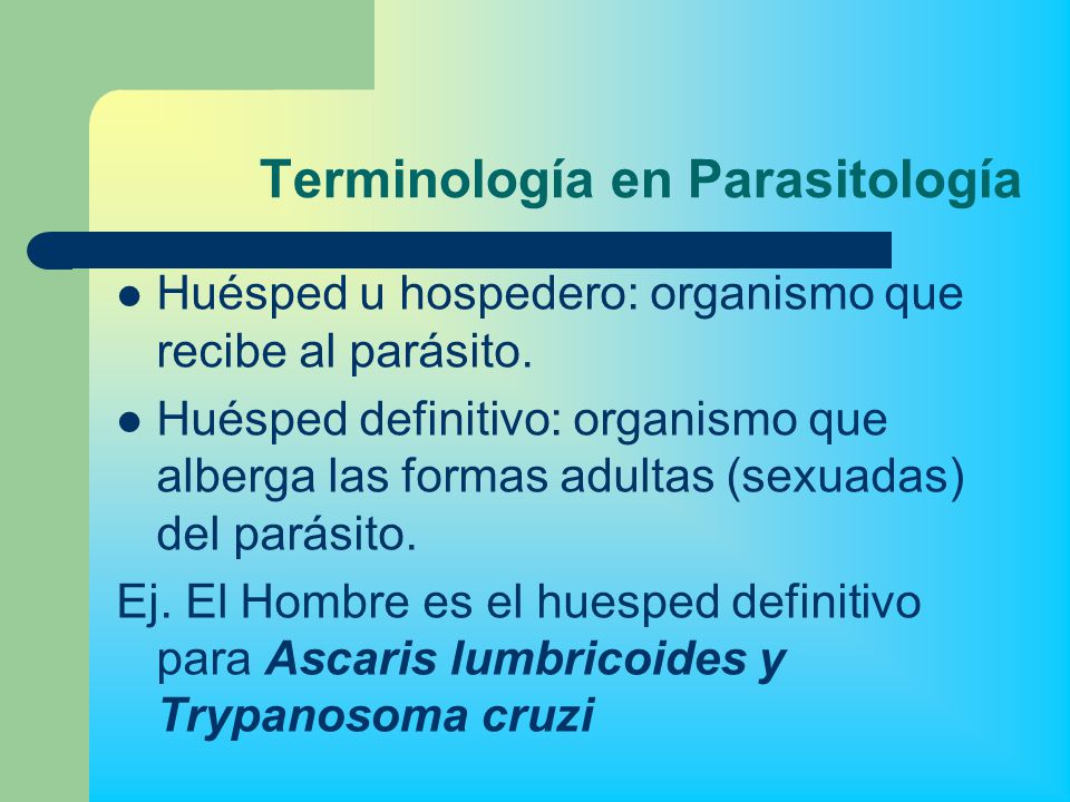 un huésped intermedio es un organismo en el cual un parásito un huésped intermedio es un organismo en el cual un parásito